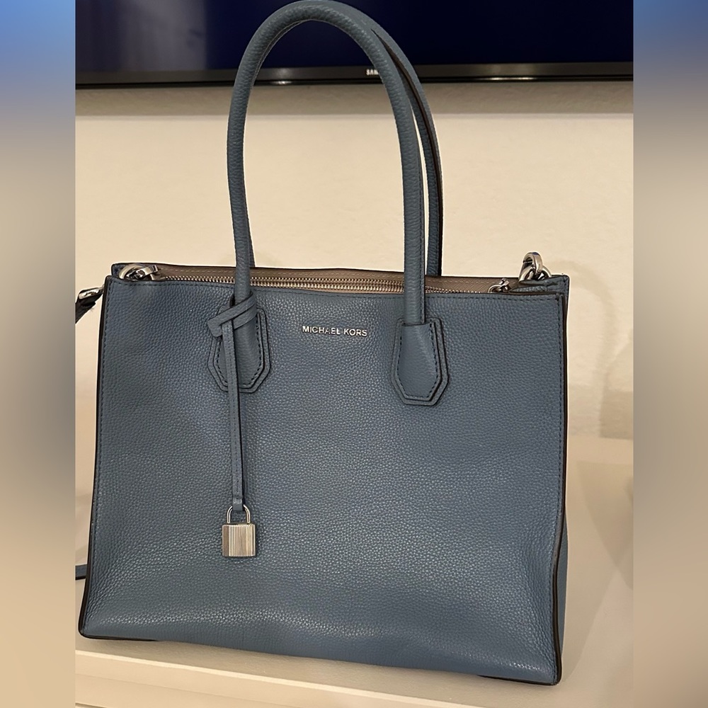 Michael Kors dusty blue bag